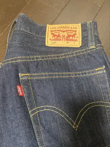 [새상품급] LEVI'S 501 W25 L28 스트레이트 데님 다크 블루
