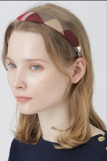 BLUE LABEL CRESTBRIDGE 체크 머리띠 ( 레드 )