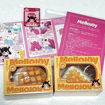 mellojoy 크림 와플 마루 세모 2개 세트 새상품 스퀴즈