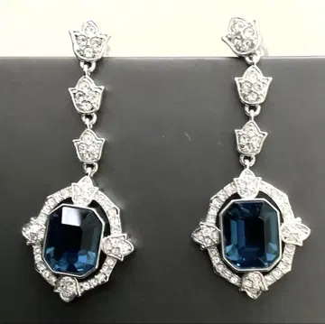 [ 스와로브스키 ] [ Swarovski ] 귀걸이 블루색