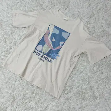 [ c5983 ] GU T셔츠 포켓몬 반팔 베이지