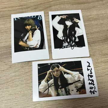 카네코 리에 친필 사인 폴라로이드 3장 세트 란체키