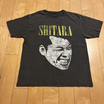 SHITARA 프린트 T셔츠 S사이즈 다크 그레이