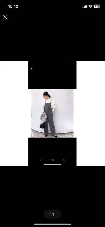 최종 가격 인하! Plage 그레이 체크 살로펫