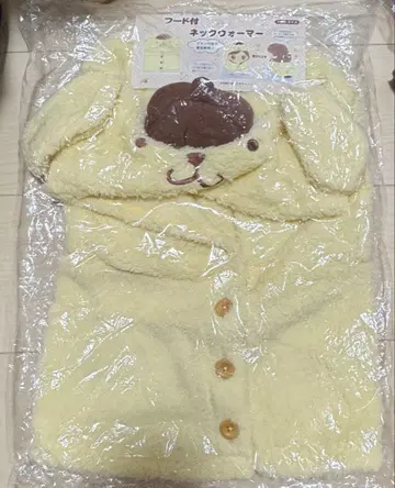 [ 레어 ] 폼폼푸딩 후드 부착 넥워머