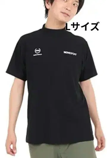 새상품 DESCENTE 반팔 남성용 블랙 사슴 모크넥 네이비
