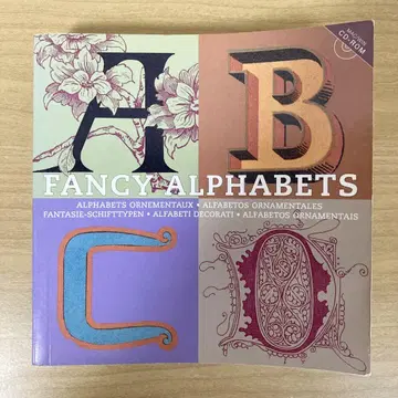 FANCY ALPHABETS CD-ROM 포함 소재집 아트북 외국도서
