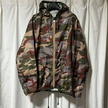 레어 k-way 카모플라주 카모플라쥬 나일론 자켓 패커블 구제 의류