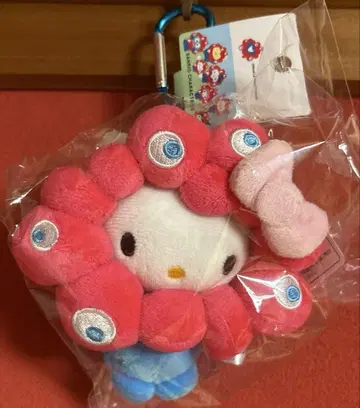 EXPO 회장 한정판 미야쿠미야쿠 변신 봉제 인형 카라비너 포함 키티