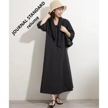 저널 스탠다드 레리움 코튼 포플린 텐트 라인 원피스