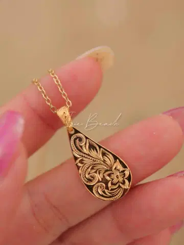teardrop plate necklace IRIEBEACH