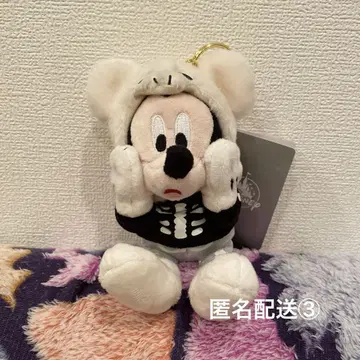 미키 봉제 인형 키링 키체인 분장 HALLOWEEN