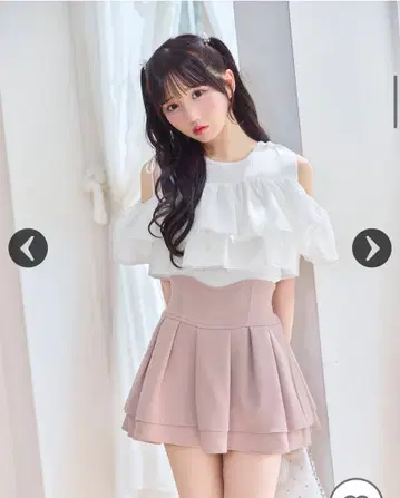 미셸 마카롱 슬림 레그 스커트