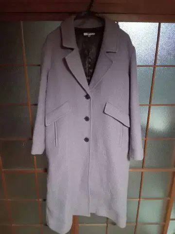 moussy 마우지 롱 코트 퍼플
