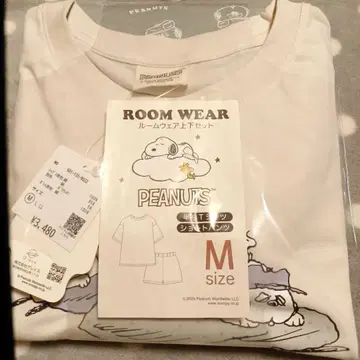 스누피 SNOOPY 올라프 올 패턴 반바지 룸웨어 상하의 세트 M