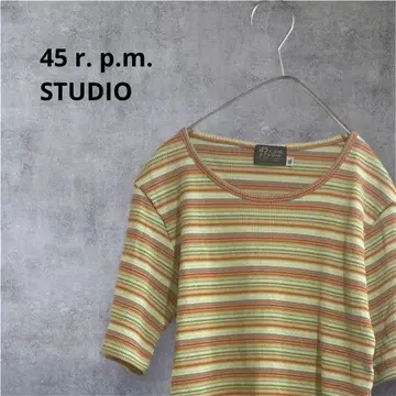 45rpm 스트라이프 패턴 셔츠 즉시 구매