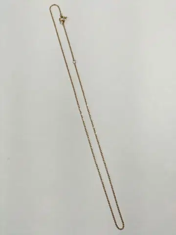 아가트 컷볼 키라키라 목걸이 체인 K10 40cm