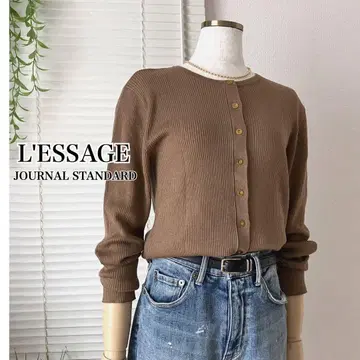[ 2024AW ] L'ESSAGE 리브 니트 가디건
