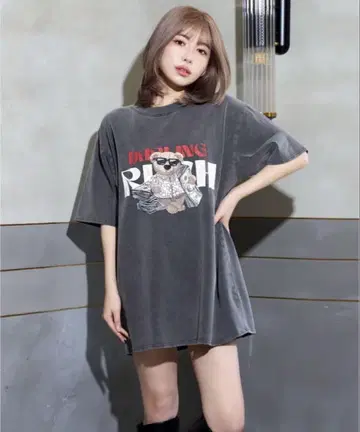 Darich D 베어 빈티지 셔츠 그레이
