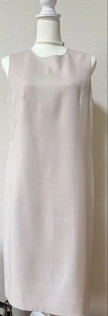 아크리스 캐시미어 베이지 원피스 42 사이즈
