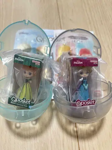 미개봉 새상품 디즈니 Qposket 미니어처 컬렉션 3 안나와 엘사