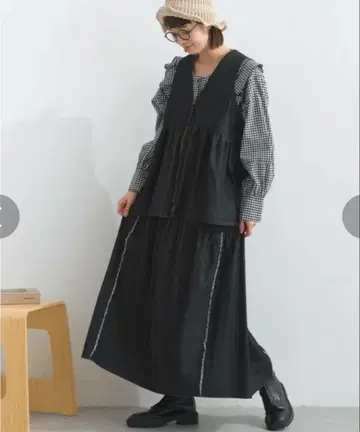 lupilien 루필리앙 데님 바이오 워시 가공 개더 스커트