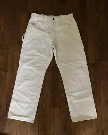 90s Dickies 화이트 페인터 팬츠 32 x 30 아메카지