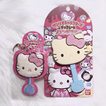 산리오 헬로키티 초콜릿 핸드 거울 사가라 키링