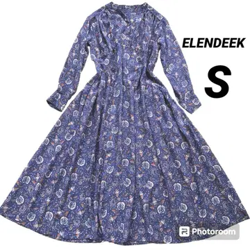 [새상품급] ELENDEEK 엘렌딕 쉬폰 롱 원피스 S