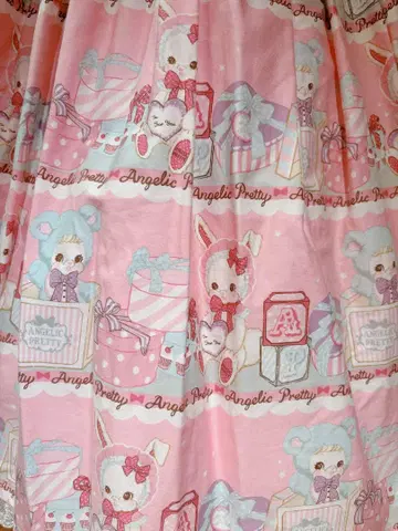 angelic pretty fancy box 오버롤 스커트 초판 핑크