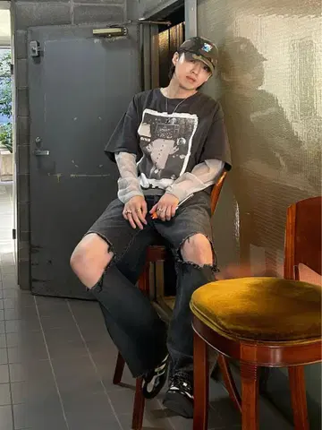 [ 완판템 ] GIDEAL. 포토 프린트 T셔츠