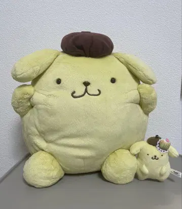 산리오 폼폼푸딩 2세트 폼폼 얼굴 BIG 봉제 인형 복권 마스코트