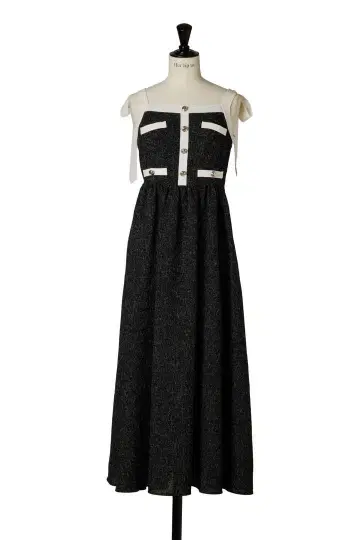 Her lip to velona tweed long dress