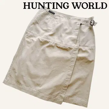 HUNTING WORLD 헌팅월드 스커트 코튼 베이지