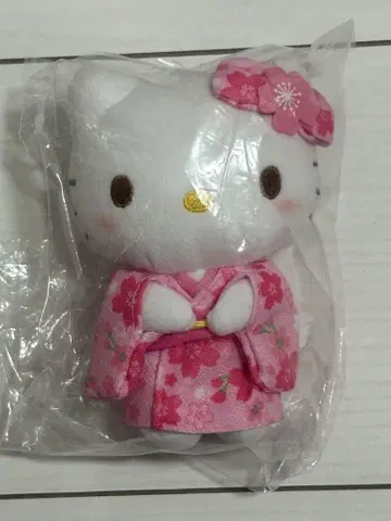 0006 헬로키티 기모노 봉제 인형 키링