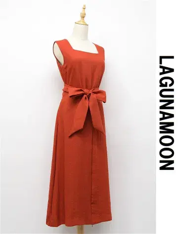 O358/미사용 LAGUNAMOON 2way 허리 새시 원피스 M