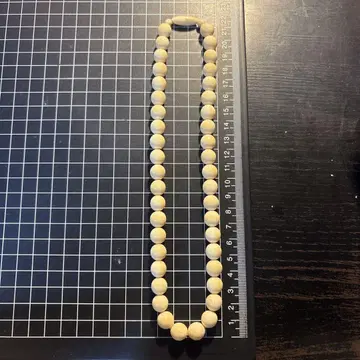 아이보리 목걸이 41g 원형 10mm