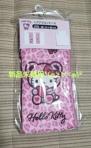 키티 레오파드 무늬 헤어 다리미 케이스