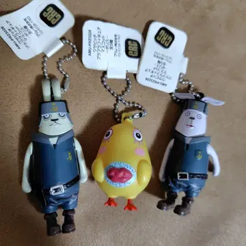 우사비치 코마네치 경찰관 스트랩 키링 3체 세트
