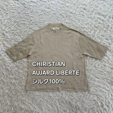 CHIRISTIAN AUJARD LIBERTE 반팔 니트탑