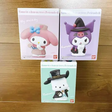 산리오 캐릭터 프렌즈 4 마이멜로디 쿠로미 포차코