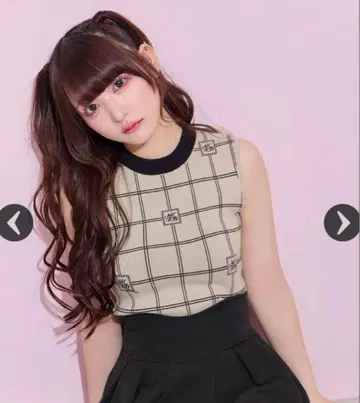 미셸 마카롱 로고 니트탑 프리 사이즈