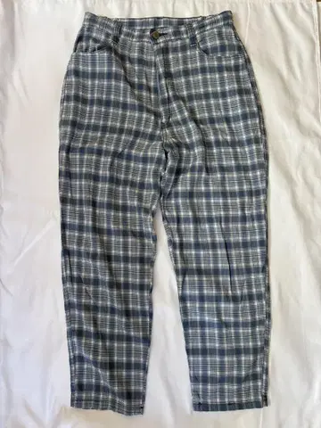 Japan check easy pants
