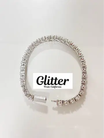 Glitter 글리터 테니스 체인 테니스 팔찌