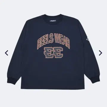 Reels 롱 슬리브 T셔츠 네이비