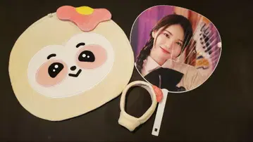 NiziU 아야카 부채 부채 커버 응원봉 커버 세트