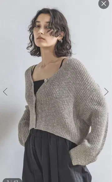 스팽글 라메 니트 가디건