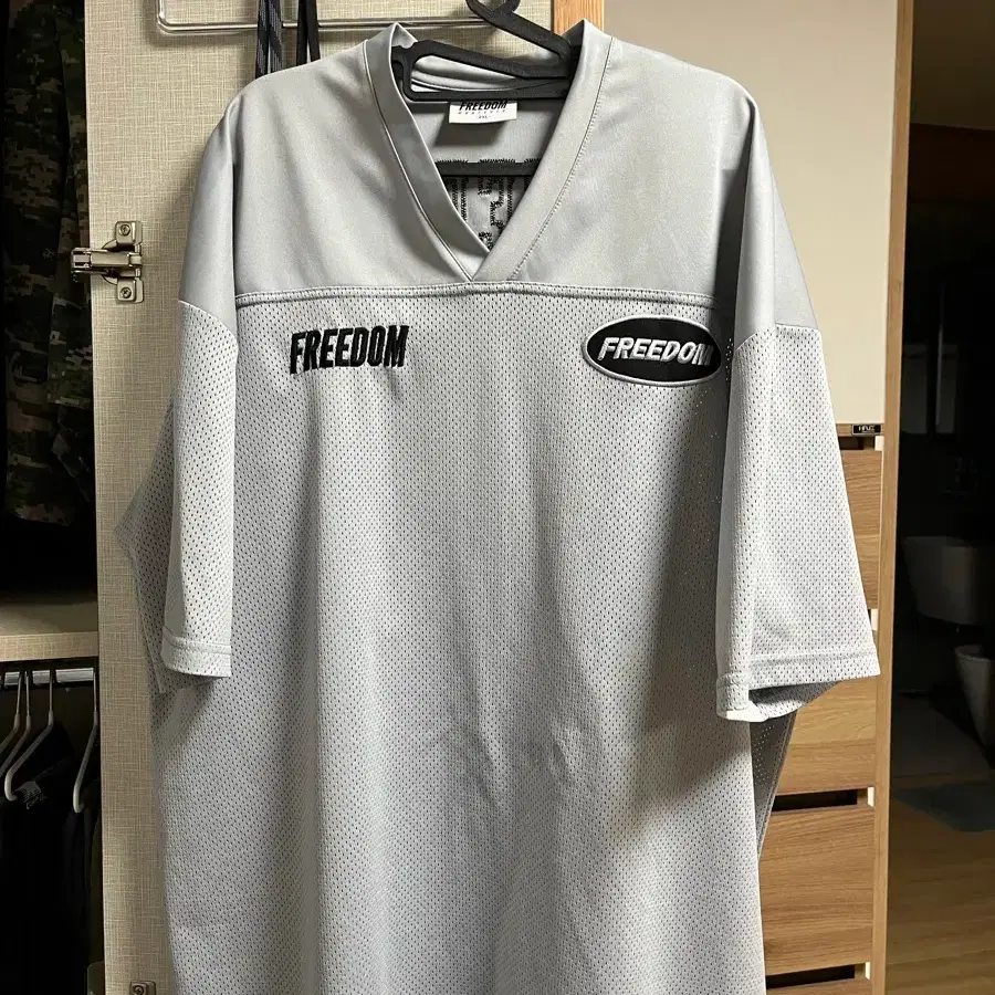 Freedom Mesh Rugby Jersey Grey 2XL | Bunjang Global