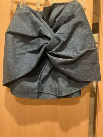 카메오 데님 미니 스커트