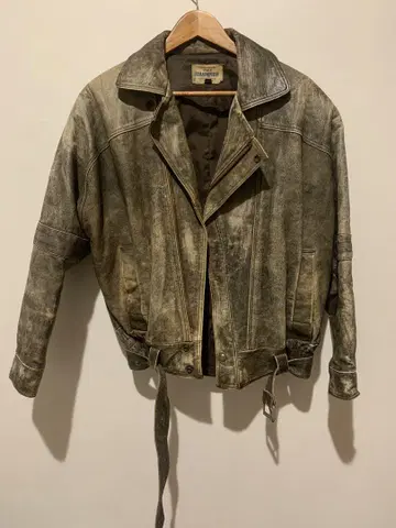 Leather World champion 90's 가죽 자켓 LL